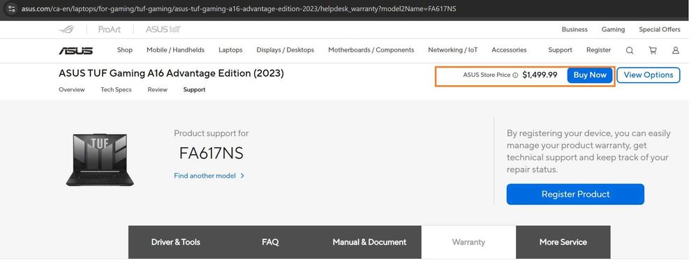ASUS TUF Gaming FA617NS Advantage Edition
