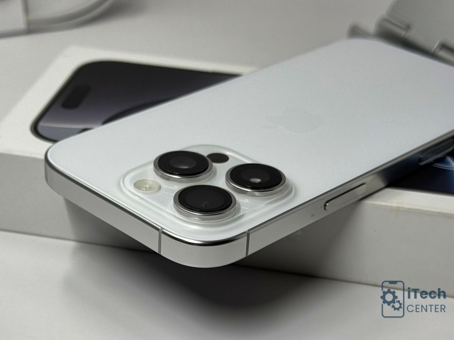 iPhone 16 Pro, 128GB, White, 90% батерия, КАТО НОВ, 1г. ГАРАНЦИЯ!