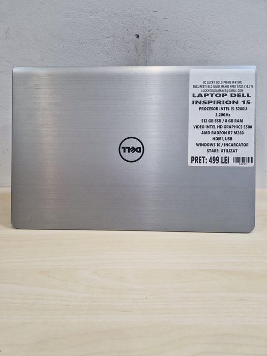Dell Inspirion i5 512GB SSD 8GB RAM AMD RADEON R7 M260 Garantie #53219