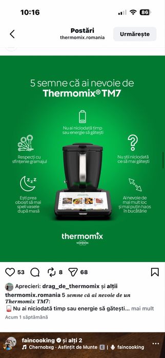 Thermomix Tm7 - in rate sau il castigi- cel mai potrivit cadou