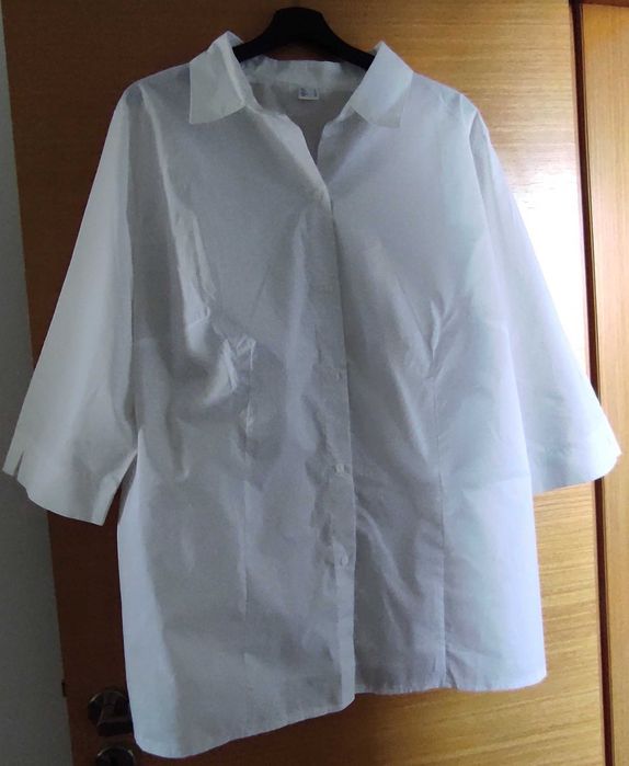 Бяла дамска риза