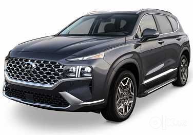 Порог площадка для Hyndai Santa Fe