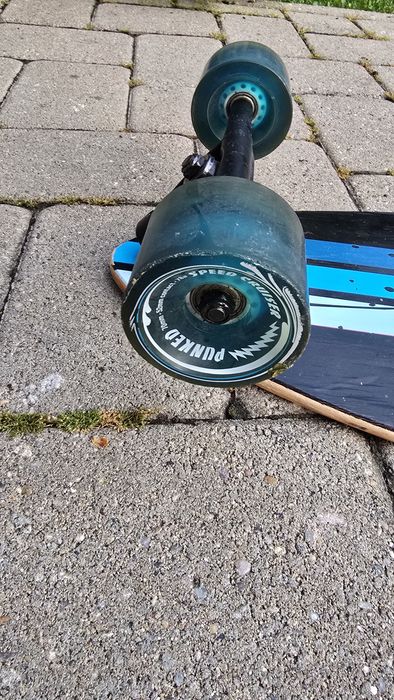 Longboard Yocaher Punked(40"), roți Speed Cruiser 70mm – stare bună de funcționare