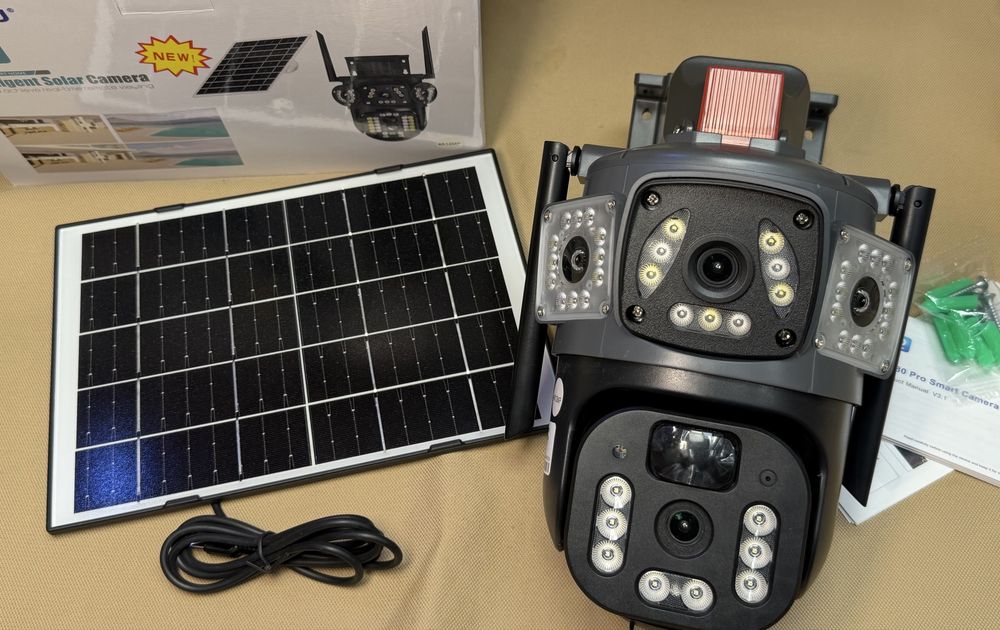 4G Соларна тройна 2026 последен модел Камера LYLU 3x12 mpx Сим карта