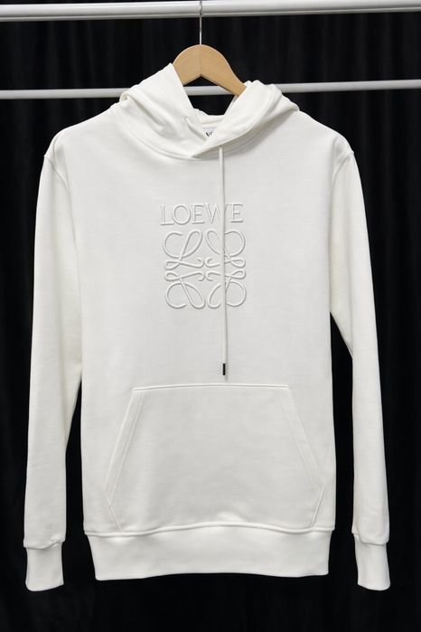 Hanorac LOEWE alb premium brodat / S-XXL/ calitate euperioara / luxury