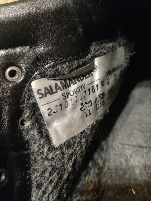 Мъжки зимни кожени боти Salamander.Размер 45,5