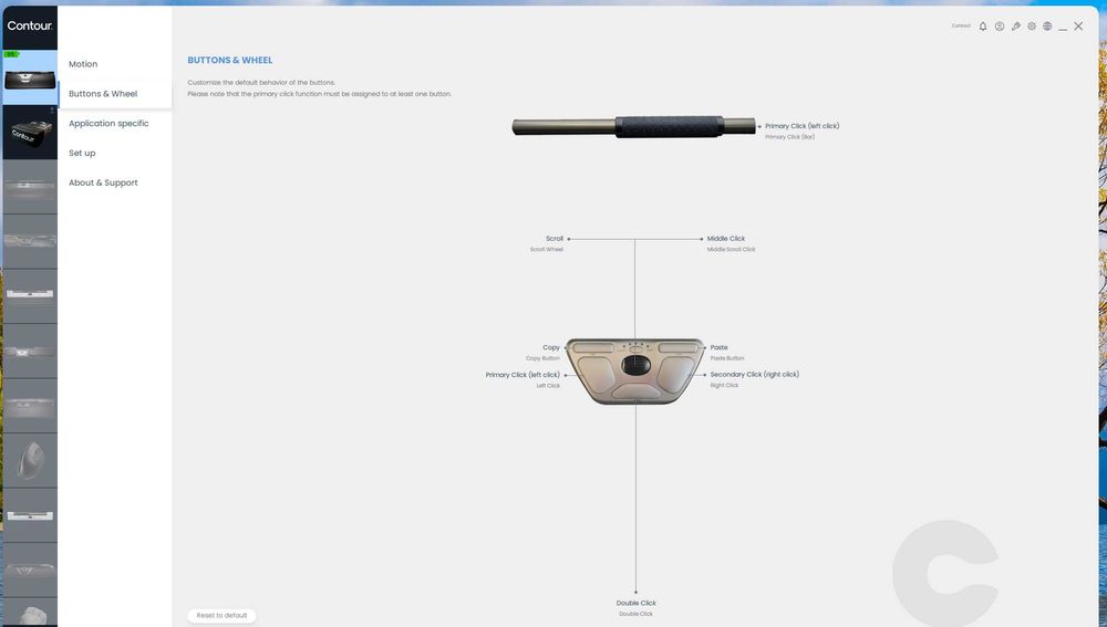 Mouse Contour RollerMouse Red Plus Wireless Bluetooth