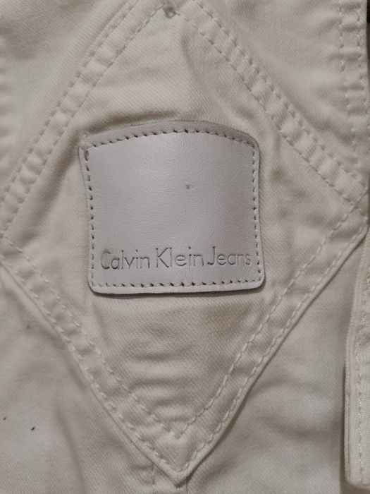 Бял гащеризон Calvin Klein Jeans