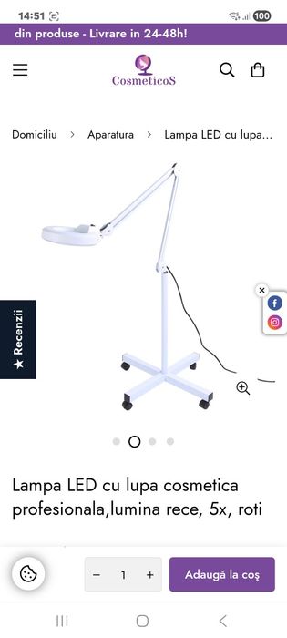Vând Lampă Cosmetica