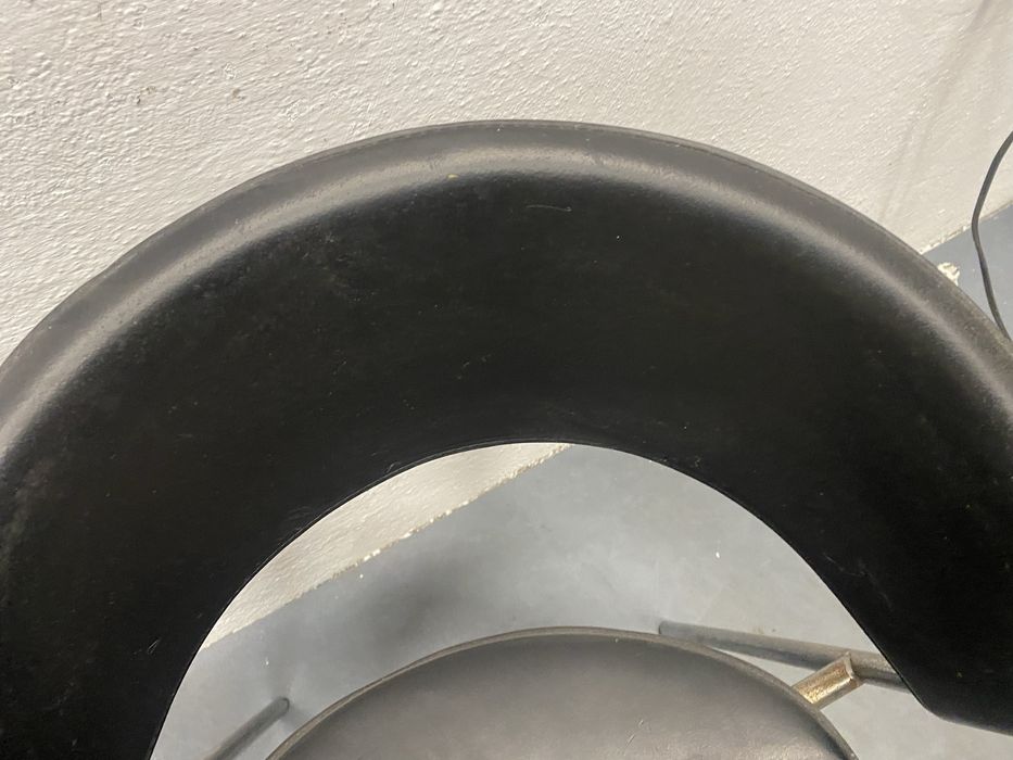 Дизайнерски столове Дания естествена кожа хром 1988 комплект 4