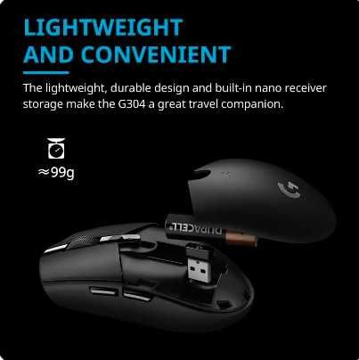 Logitech G304 Wireless Mouse Gaming Office Desktop Laptop