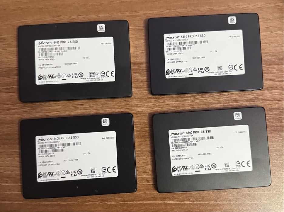 Новые SSD Micron 5400 Pro