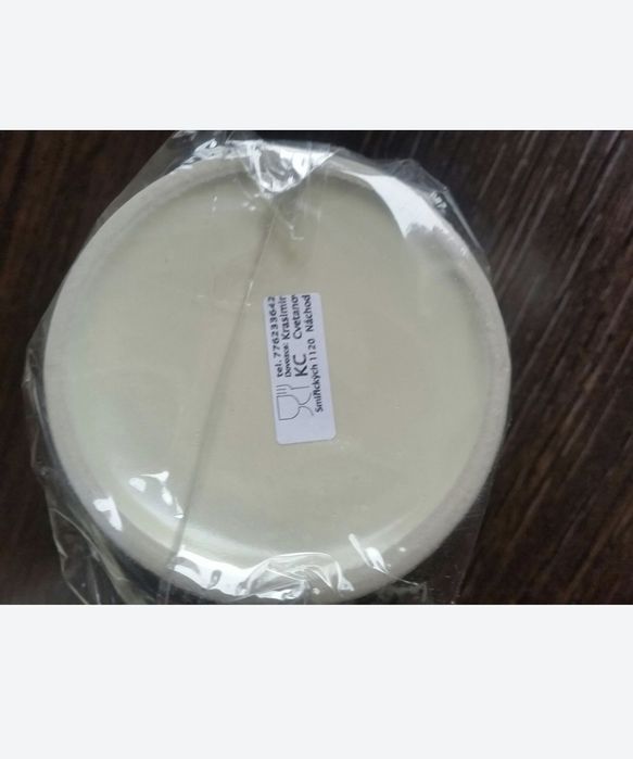 Керамични чаши с декорация и лъжичка