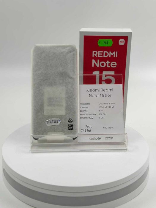 Xiaomi Redmi Note 15 5g 256gb 8gb Ram Garantie 24 Luni CashBox