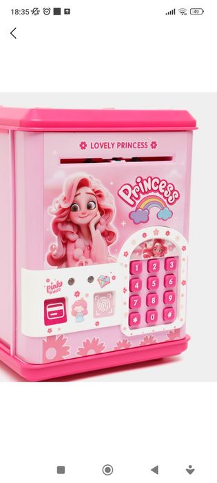 Копилка музыкальная Электронный Банкомат-сейф с Кодом и с карточкой