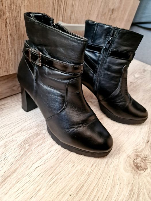 Botine de dama, piele naturala