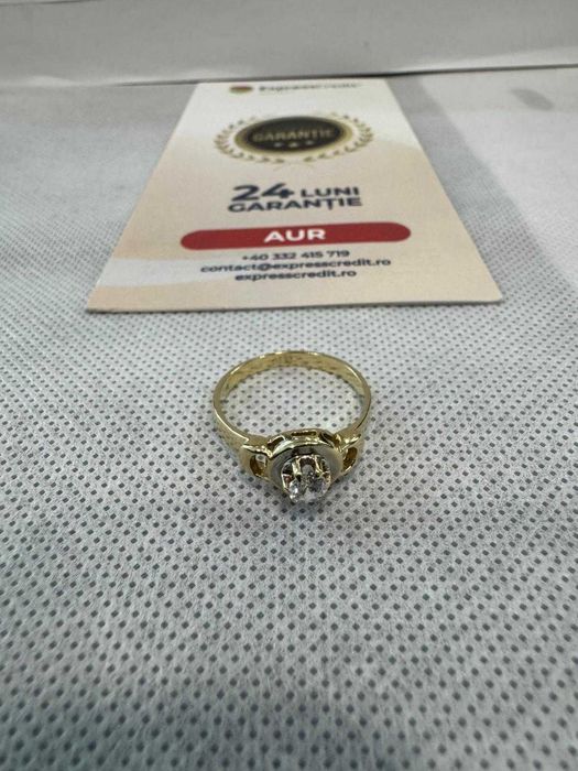 (Ag41) Inel aur 14K B5829 - Certificat de garantie!