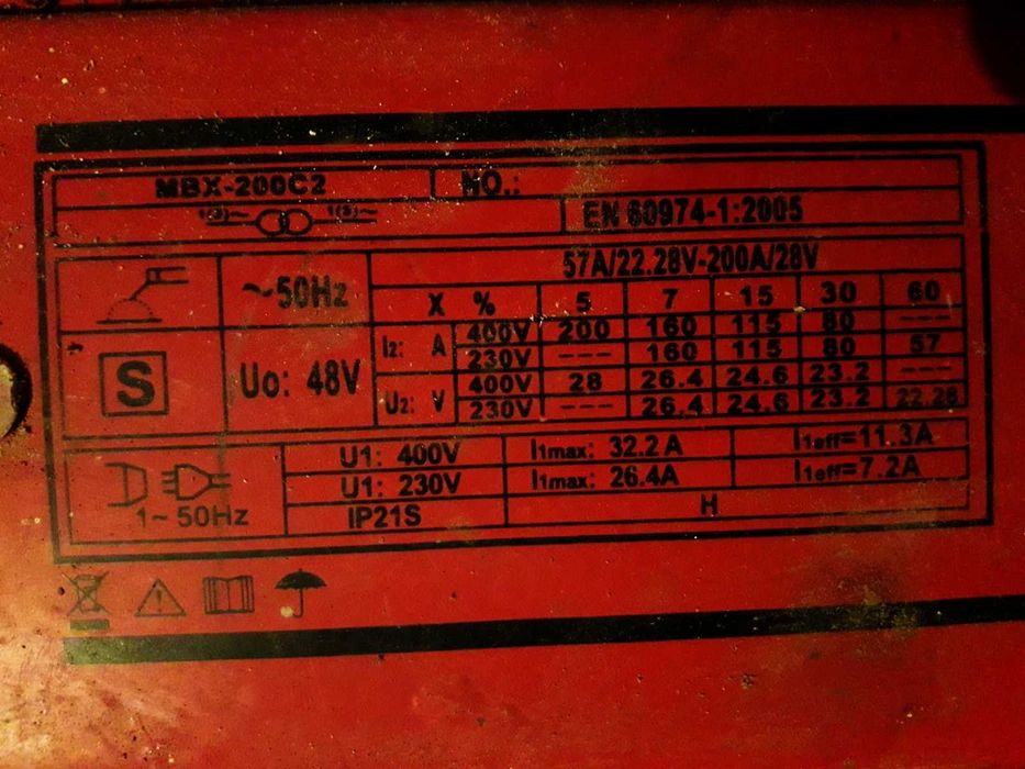 Aparat de sudura MBX-200C2