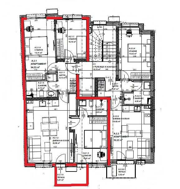Продава се Многостаен апартамент в Благоевград, Широк център - 114 кв.м за 1009 €/кв.м - Снимка #5