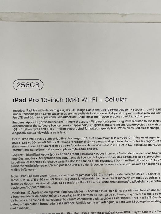 Ipad Pro M4 (esim) 13