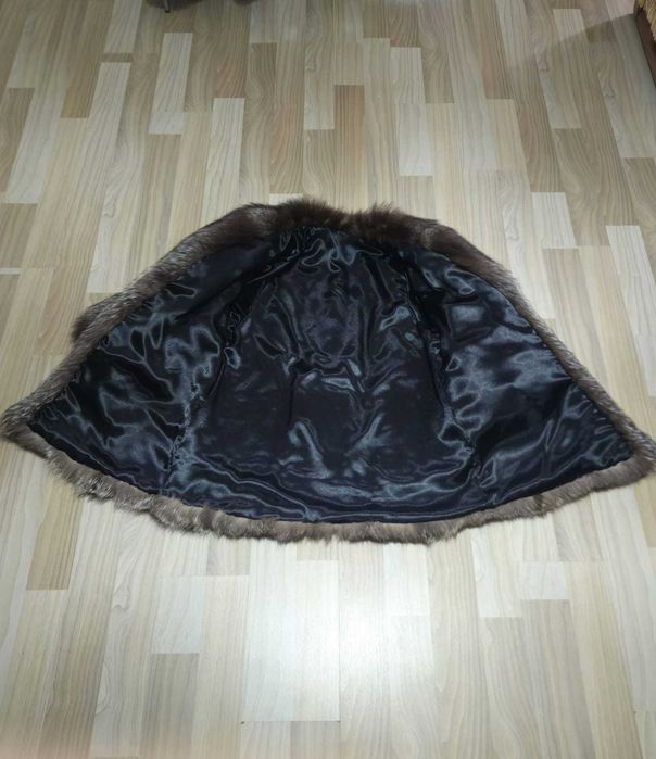 Haină din Blană Naturală de Vulpe Argintie (Silver Fox) – Stare Foarte Bună