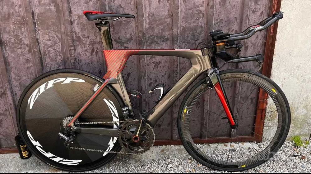 Bicicletă Cinelli -TT/contra-timp, carbon, Campagnolo, mărime M (53,5)