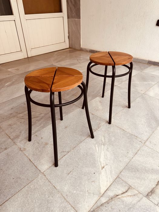 Винтидж датски табуретки / Danish design 70-те – комплект