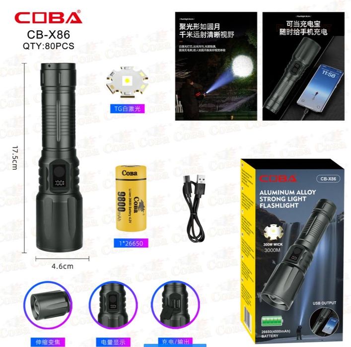 Фонарь туристический мощный!