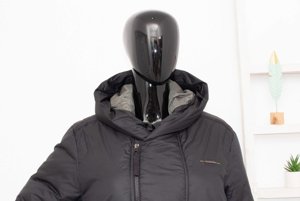G-star Raw оригинално дамско яке черно голяма качулка овърсайз модел M