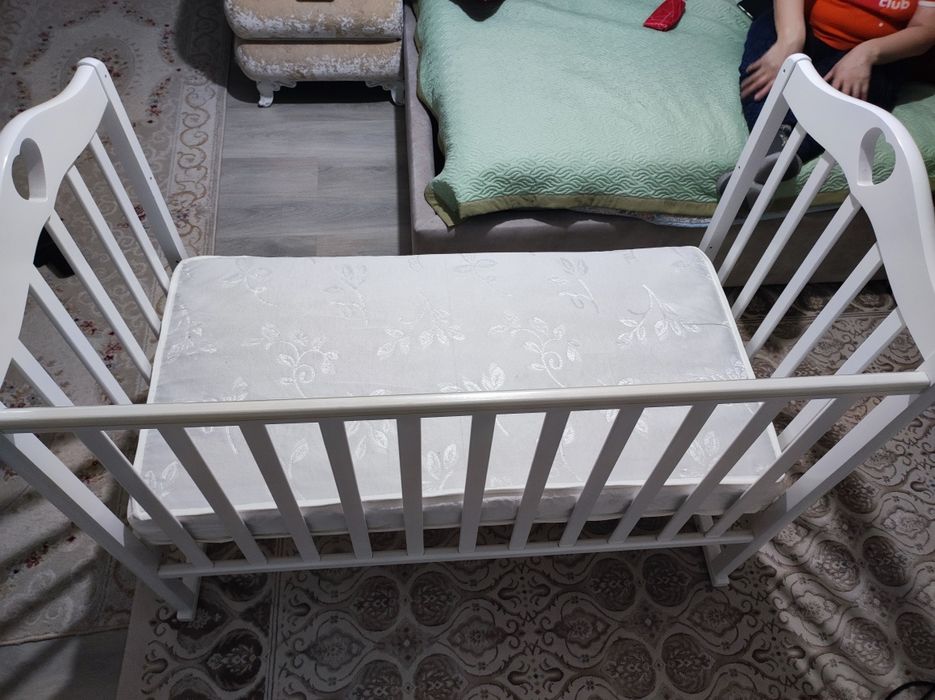 Манеж детский белый