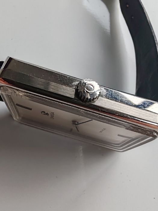 Ceas Omega Deville Manual 37x23,5 mm Funcționează Impecabil!