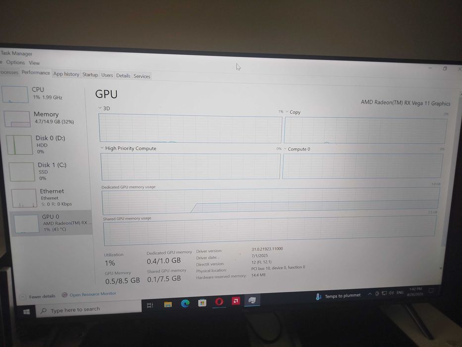 Ryzen 5 2400g HP G4 SFF 16GB DDR4 Vega11