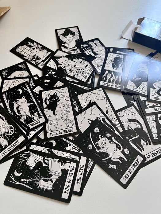Котиковое Таро, мини колода, формат мини, Kitten Tarot