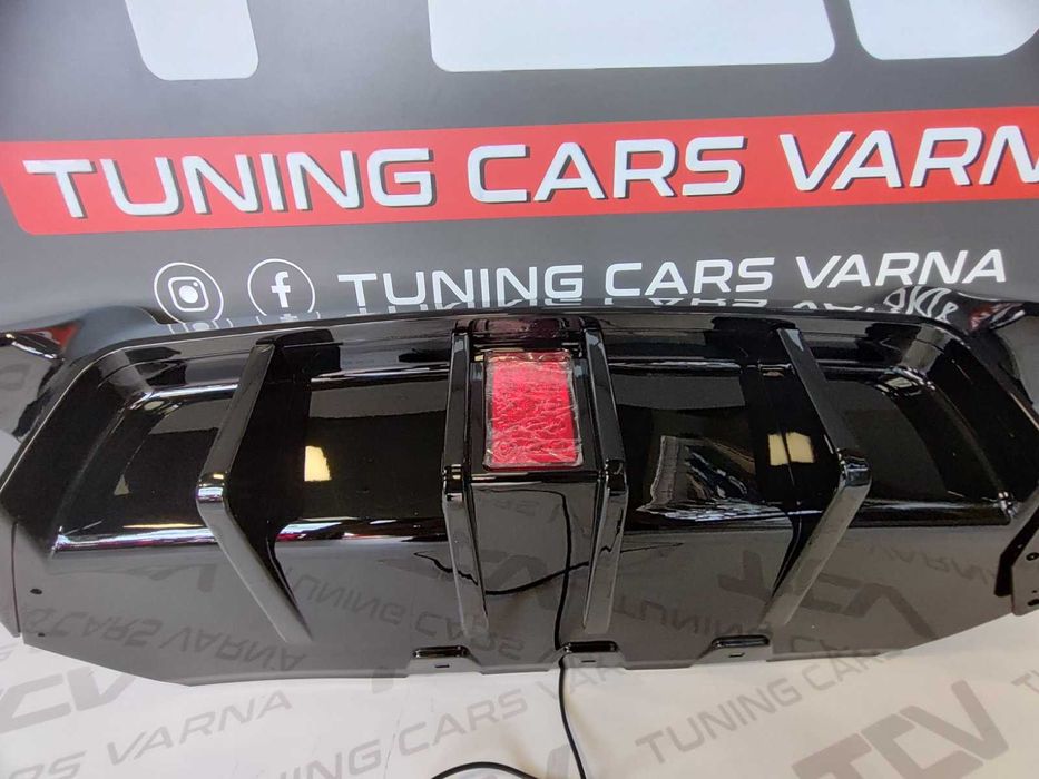 Дифузьор за задна броня БМВ Ф10 led stop F1 М-техник BMW F10 M-technik