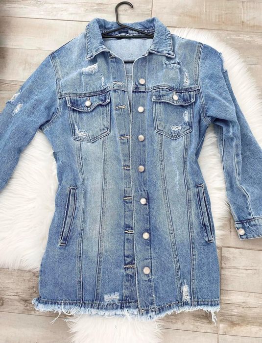 Дамско дънково яке