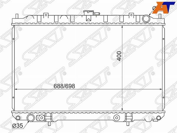 Радиатор Nissan Tino