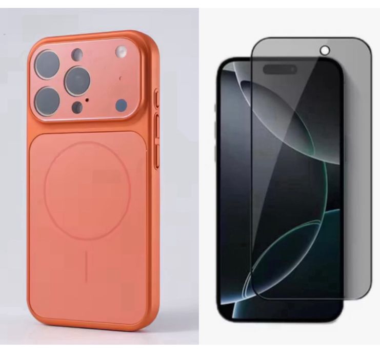 Husa MagsLens si Folie Sticla Privacy - Iphone 15/15 PRO/15 PRO MAX