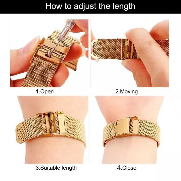 X2 Milanese каишка за Apple Huawei Galaxy Watch Xiaomi Garmin Amazfit