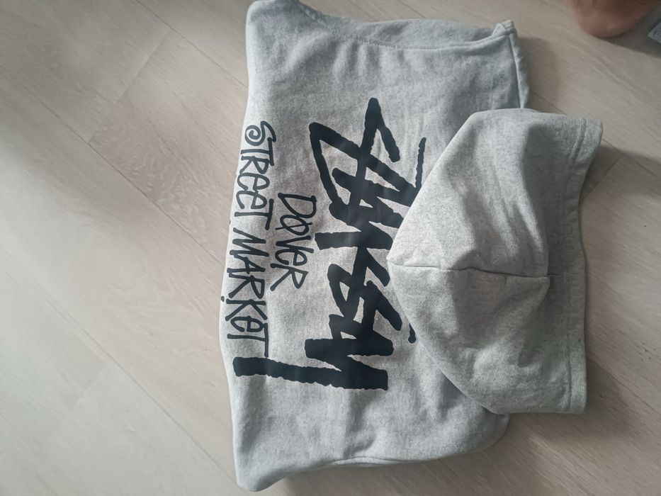 Сиво Stussy Hoodie