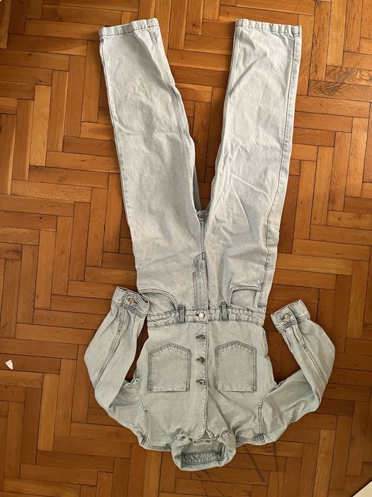 Дамски дънков гащеризон  Zara размер М