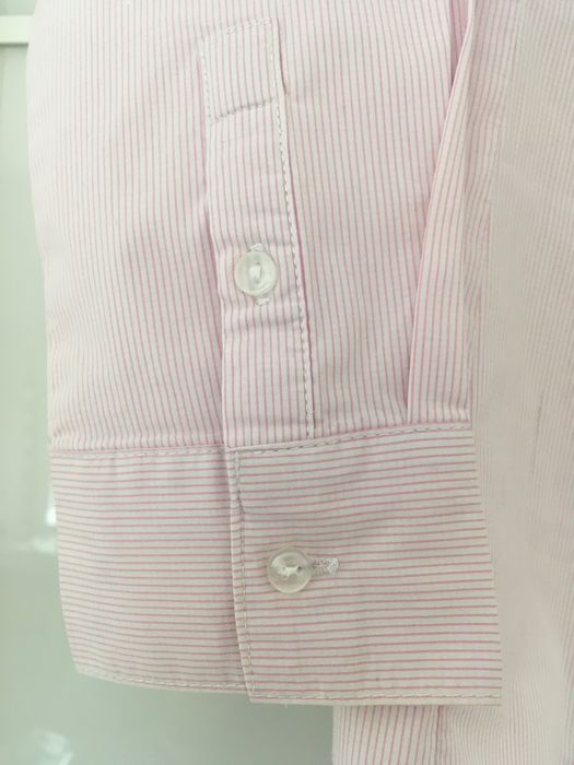 camasa business alba cu dungulite roz de la Reserved