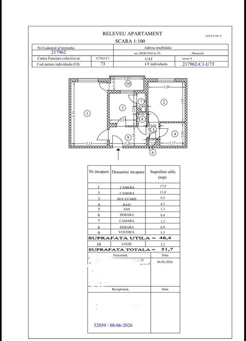 Apartament 2 camere decomandat, 51 mp, Metrou Apărătorii Patriei, Etaj 3, 96.500 € DIRECT PROPRIETAR - NECESITĂ RENOVARE
