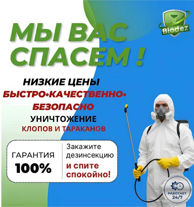 Дизинфекция: мыши, блохи, тараканы, клещи, клопы, моль, крысы, муравьи