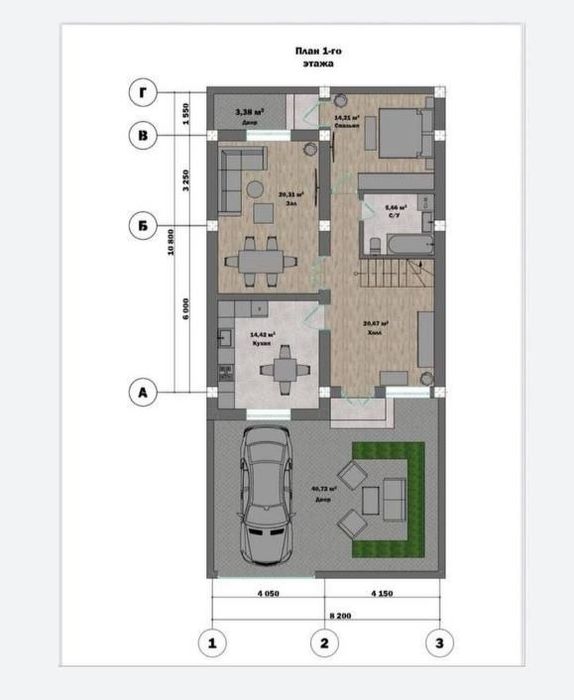 Продаётся 2х этажный катедж ориентировочно Новое Ташми