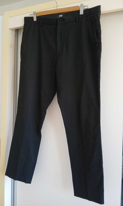 Pantaloni dama HM office business eur 50 negru Super Skinny Fit