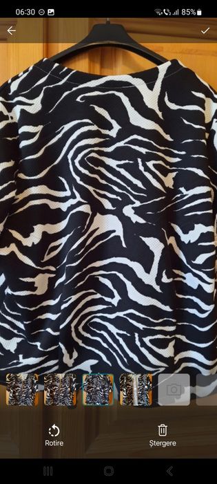 Blazer elegant bleumarin cu alb mărimea 48-50