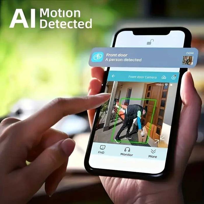 Camera cu panou solar si baterie 5000mAh FullHD WI-FI microfon difuzor