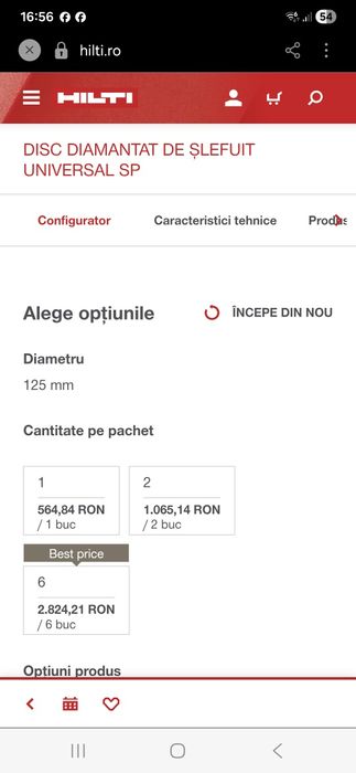 Disc diamantat Hilti  DG CW 150