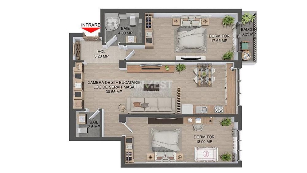 COMISION 0%! Apartament 3 Camere, 80mp Bloc Nou