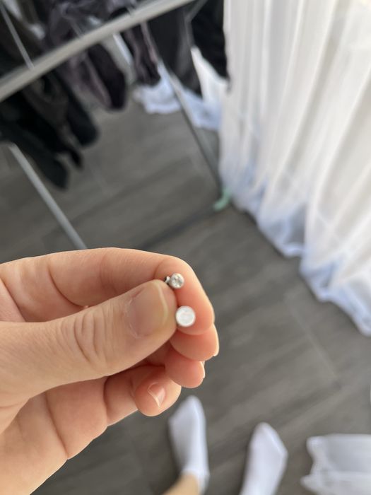 Продам пусеты серебро 925